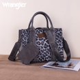 thumbnail image 4 of Wrangler Purse Medium Tote Bags for Women with Card Holder Wallet Designer Satchel Top-handle Handbags, Leopard-Light Grey, 4 of 7