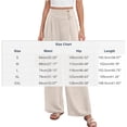 thumbnail image 6 of Nuoqisi Women's Spring Autumn Elastic Waist Straight Leg Pants Versatile Trousers with Pockets&nbsp;- All-Purpose Bottoms for Seasonal Wear, 6 of 9