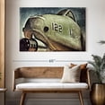 thumbnail image 3 of Elephant Stock Air Force Jet Plane Wall Art - Horizontal Canvas Wall Art - Living Room Wall Decor - Military Canvas - Green And Orange Decor - 51" x 34", 3 of 8