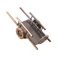 thumbnail image 2 of Cart Model Estatua Cartue Compacto Creative Iron Versátiles Versátiles de almacenamiento de la mesa de ahorro Figurita para habitaciones Carretera de L, 2 of 8