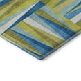 thumbnail image 3 of Addison Rugs Mayfield Premium Machine Washable Transitional Squares Teal Rectangle Rug, 3' x 5', 3 of 6