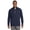 Navy Blue, variant on Sport Tek Adult Male Men Textured Long Sleeves Pullover Black 4X-Large