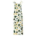 thumbnail image 4 of BiZtdJrK Sale of The Day, St. Patrick's Day Jumpsuits for Women Plus Size Cute Irish Clover Graphic Jumper Pants Summer Casual Sleeveless Wide Leg Linen Overalls with Pockets Green XXXXXL, 4 of 6