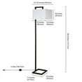 thumbnail image 5 of Evelyn&Zoe Modern Metal Floor Lamp with Square Shade, 5 of 13