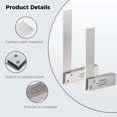 thumbnail image 3 of Machinist Square Set, 2-Piece High Precision Square Woodworking Wide Base Square Tool Right Angle Square L-type Measuring Tool, 4 inch / 6 inch, 3 of 6