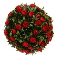 thumbnail image 1 of Bola de topiario artificial, bola de flores redonda decorativa, esfera de hierba para boda, 1 of 6