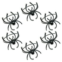 GAXIRE Cobwebs Napkin Rings 6 Pcs Black Zinc Alloy for Party