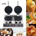 thumbnail image 5 of Miumaeov 2 Grids Commercial Electric Waffle Maker Baker Nonstick Cone Ice Cream Waffle Baking Machine 110V, 5 of 18