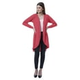 thumbnail image 2 of Moomaya Cardigan Long en Coton à Manches Longues pour Femmes, 2 of 7
