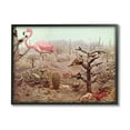 thumbnail image 2 of Stupell Industries Collaged Flamingo Desert Cactus Wildlife Scene Framed Wall Art, 20 x 16, Design by Cassia Beck, 2 of 5