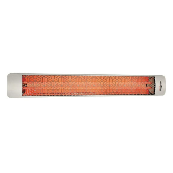 Eurofase Heating - 6000 Watt Electric Infrared Dual Element Heater-277 Voltage-Stainless Steel Finish-Mason Decorative Fascia