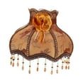 thumbnail image 2 of Pantalla de lámpara con flecos, pantalla de tela, de lámpara de tela, estilo vintage elegante, cubierta de con borlas, de de mesa para cafetería. Marrón, 2 of 10