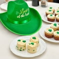 thumbnail image 7 of St. Patrick's Day Green Four-Leaf Clover Cowboy Hat, Green Velvet Hat for Adult, Party Accessories and Christmas Tree Topper Hat, 7 of 7
