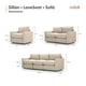 thumbnail image 2 of Set 3 piezas Adapti Sala + Sillón Seccional Modular + Love Seat Beige Ostra, 2 of 10