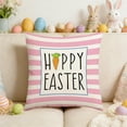 thumbnail image 1 of Amzcrzy Pre Shrunk Linen Pillowcase Easter Pillow Cover Rabbits Easter Egg Sofa Bedhead Decoration Imitation Linen Pillow Cushion Cover Easter Decorations Easter Decorations Fall Decor Home Decor, 1 of 6