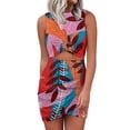 thumbnail image 1 of Robe Dos Forêt Magique Dos Nu Col Carré Design Mode Grande Taille Robe Ample Plantes de Forêt Fleur, 1 of 5
