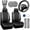 All Silver Rhinestone-Front, variant on Chasenew 11 PCS Bling Diamond Car Accessories for Women, Sparkly Rhinestone Steering Wheel Cover, Bling Seat Belt Cushion, Glitter Shift Knob Cover, Car Cup Holder Coaster, Cute Interior Sets