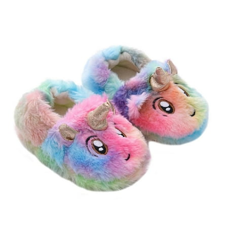 

Opperiaya Baby Girls Boys Slippers Cartoon Plush Warm House Shoes for Indoor