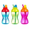 Munchkin Mighty Grip Flip Straw Cup, 10 oz 1 ea Pack of 3
