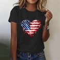 thumbnail image 7 of JOANKDMI 4th of July Womens Shirts Memorial Day American Flag Patriotic Crewneck Short Sleeve Tops Independence Day Summer Fashion T Shirts, 7 of 7