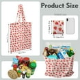 thumbnail image 2 of Cute Strawberry Canvas Tote Bag – Reusable Grocery Bag with Watercolor Red Berry & Kawaii Fruit Print for Strawberry Lovers & Summer Style Fans, 2 of 5