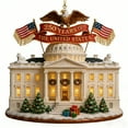 thumbnail image 3 of 250th Anniversary USA Ornament, White House Design Patriotic 250 Years Decor Holiday Hanging Collectible for History Lovers, Home Patriotic Decorations, 3 of 6