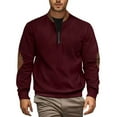 thumbnail image 2 of Sweatshirts for Men 2025 Fall Winter Long Sleeve Half Zipper Corduroy Slim Fit Casual Sweatshirt Pullover Tops, 2 of 8
