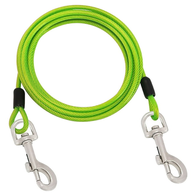 Dog Tie Out 8m Long Dog Leash With Swivel Clips Chains For Outside Yard Camping 1pc