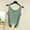Green, variant on Women Pajama Tops Solid Crew Neck Sleeveless Loose Soft Layering Casual Tank Sleep Top