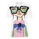 thumbnail image 3 of ICHUANYI Clearance Women's Summer Loose Fitting Hot Diamond Printed Casual Short Sleeved Round Neck Top(White, S) ICHUANYI WER2023081202449, 3 of 4