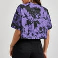 thumbnail image 6 of WTXUE T-Shirts Short Sleeve, Crew Neck Womens Tops Ladies Blouses T Shirts Tie Dy Womens Shirts Tie Dye, Graphic Tees Graphic Tees Crop Tops | Casual for Women Purple XL, 6 of 9