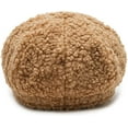 thumbnail image 4 of CoCopeaunts Lamb Wool Newsboy Cap Fashion Warm Artist Painter Hat Solid Vintage Octagonal Beret Hats for Women Visor Cap, 4 of 7