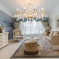 thumbnail image 2 of Datingday 10 Bulbs K9 Crystal Chandelier Modern Luxurious Crystal Chandelier for Dining Room,Gold Color Glass Ceiling Pendant Lamp for Living Bedroom Lighting Hall Balcony (10 Bulbs), 2 of 7