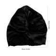 thumbnail image 2 of Gorro de satén para dormir de doble capa para mujer, gorro de noche para cabello rizado, suave y transpirable, 2 of 8