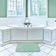 thumbnail image 3 of Extra Large Bath Mat 24"x36" Ultra Soft Absorbent Non Slip Fluffy Thick Microfiber Cozy Bathroom Rugs for Tub Shower Bathroom Floors Accessories (Egg Blue), 3 of 4