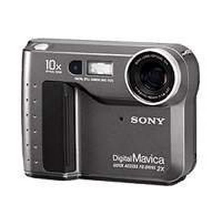 Sony Mavica-MVC-FD73 - Digital camera - compact - 0.35 MP - 10x optical zoom - metallic gray