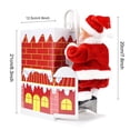 thumbnail image 3 of Santa Claus Climbing Chimney Christmas Figurine Toy With Music For Family Party, 3 of 9