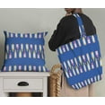 thumbnail image 5 of Soimoi Blue Poly Georgette Fabric Bottle Bar Printed Fabric 1 Yard 52 Inch Wide, 5 of 5