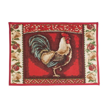 - Rooster Tapestry Non-Skid Rug