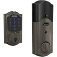 thumbnail image 2 of SCHLAGE BE469ZP CAM 622 Connect Smart Deadbolt with alarm with Camelot Trim in Matte Black, Z-Wave Plus enabled, 2 of 7