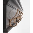 thumbnail image 7 of Home Wall Decorative Antique Brass Hardware 8 Hook Coat Rack - Black, 7 of 7