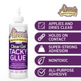 thumbnail image 5 of (4 pack) Aleene's Clear Gel Tacky Glue 8 fl oz, Dries Clear, Premium All-Purpose Adhesive, 5 of 11