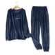 thumbnail image 4 of Pijamas de mujer de invierno de manga larga de talla grande ropa de casa pijamas de pareja conjunto de pijamas de franela para hombre para pareja, 4 of 4