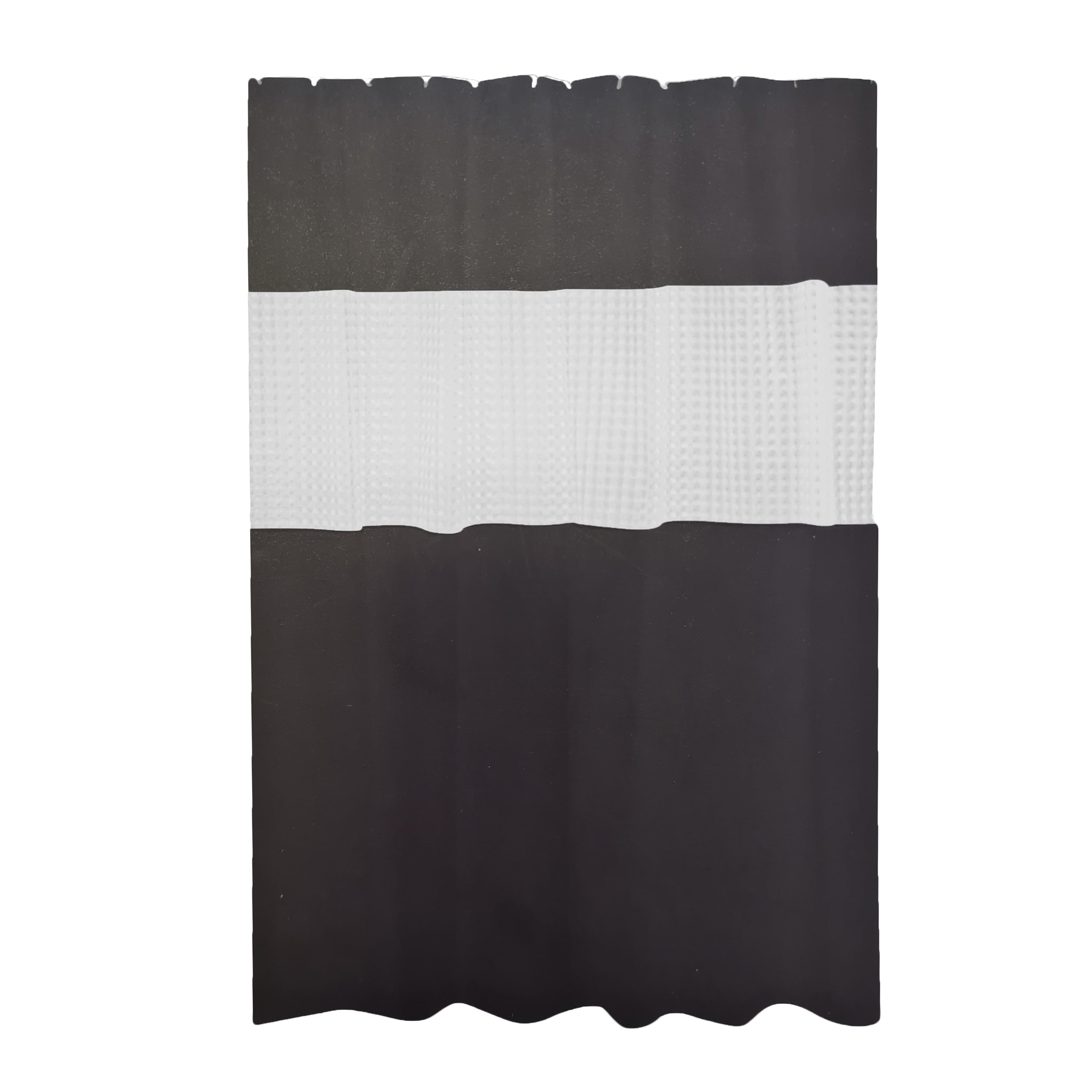 Waterproof PEVA Bathroom Shower Curtain Liner with Privacy Window Eco Friendly Odorless 78 in Long (Black)