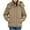 Khaki, variant on Warm Trench Coat For Women Casual Solid Color Down Hat Detachable Thick Warm Short Red Fall/Winter Outerwear Coats M-2XL