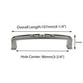 thumbnail image 2 of Modket MH1613 Traditional Classic Kitchen Cabinet Pull Handle — 4-1/4" Overall Length, 3-3/4" (96mm) Hole Centers, Brushed Nickel — 5 Packs, 2 of 4