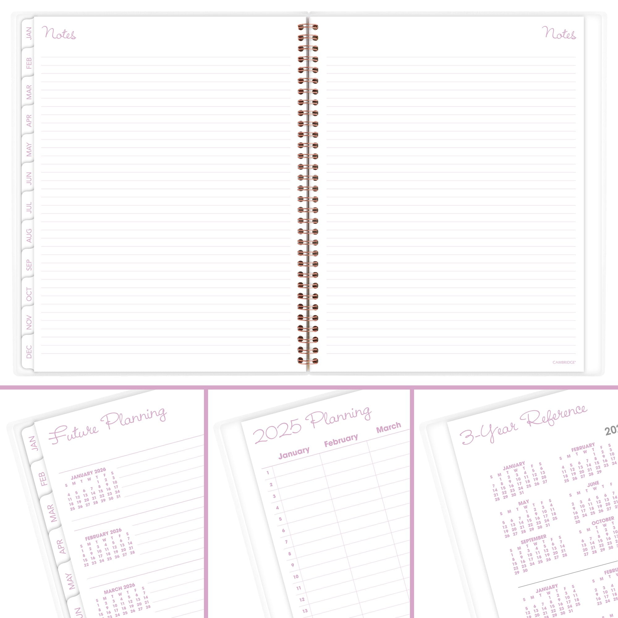 Cambridge Mina 2025 Weekly Monthly Planner Large 8 12 x 11 - Planners