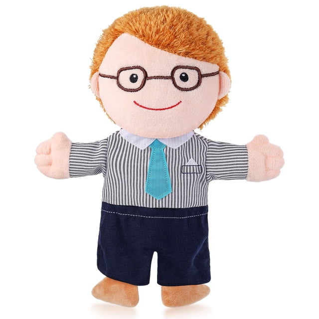 Marioneta de mano Puppet ZJoey Family, juguete de juego de rol de 30 cm