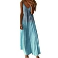 thumbnail image 1 of PENGXIANG Robe Longue à Manches Courtes et Manches Courtes en V Imprimé Camisole pour Femmes, 1 of 2