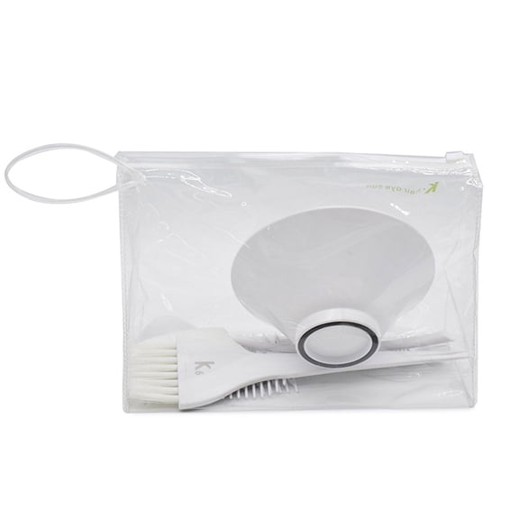 LOLIPPYY Durable White Hair Dyeing Kit Essential Tools for Salon Home Highlights 6Pcs